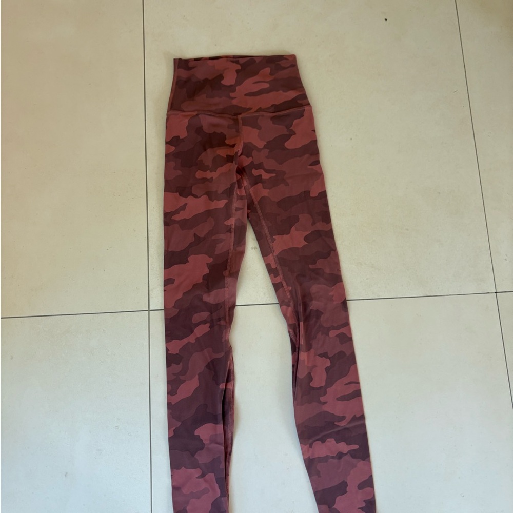 Lululemon Align Pink Camouflage Leggings